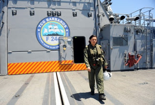 Turkish-Navy-Türk-pilot-female-soldiers-troops-member-women-girl-hoties-hot-cool-sexy-TCG Barbaros F-244-MEKO-200-TN-II-Agusta-Bell-AB-212ASW-Anti-submarine-warfare-anti-shipping-3
